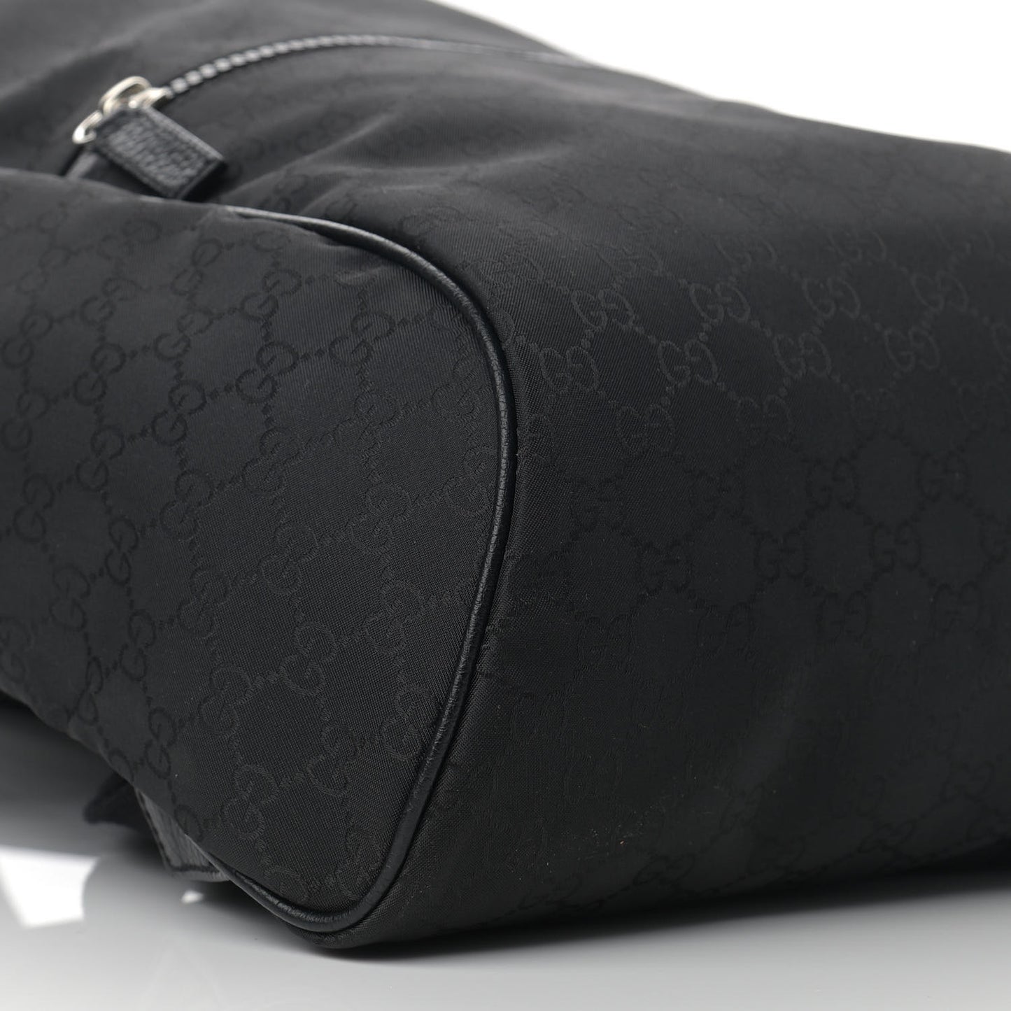Nylon Monogram Slim Backpack Black