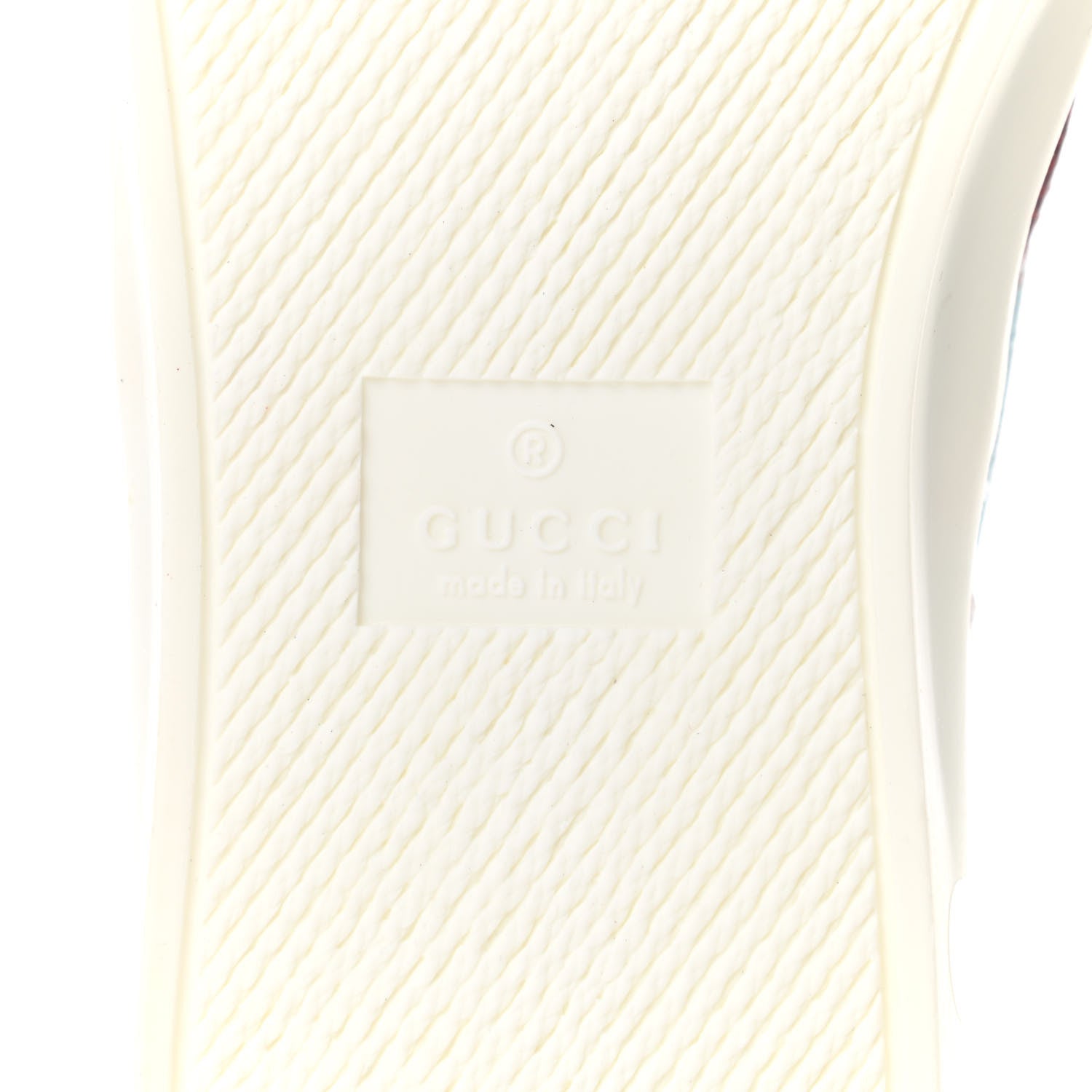 Gucci GG Supreme Monogram Blooms Womens Slip On Sneakers 37 Beige Blue Navy Red 6 of 8