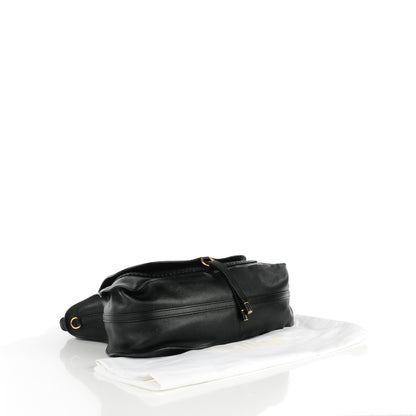 Chloe Calfskin Braided Large Marcie Satchel Black 4 of 9