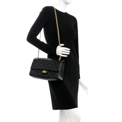Chanel Aged Calfskin Quilted 2.55 Reissue 226 Flap Black 2 of 9