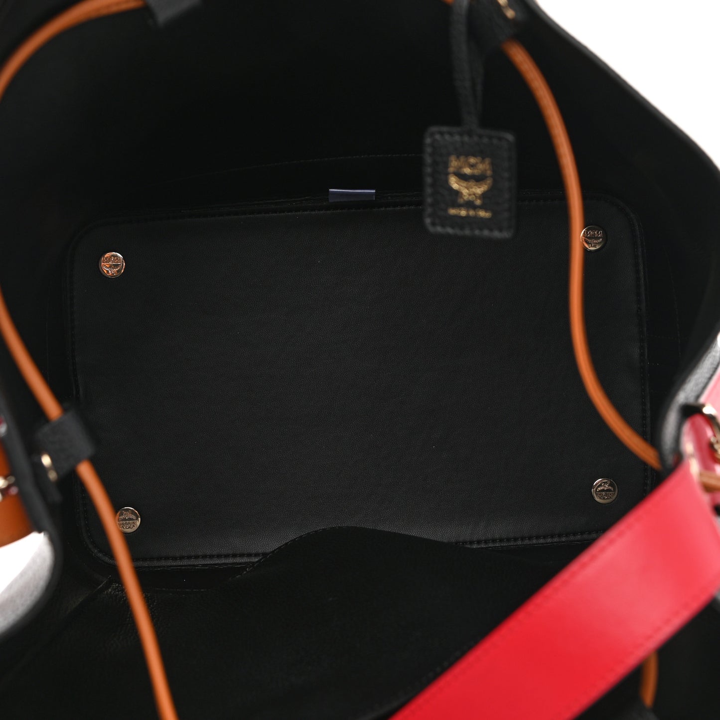 Goatskin Medium Milano Drawstring Bag Black