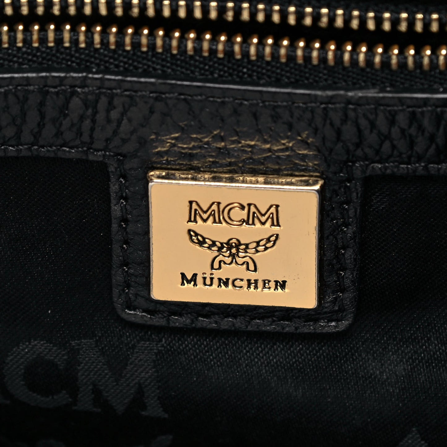 Grained Calfskin Studded Satchel Black