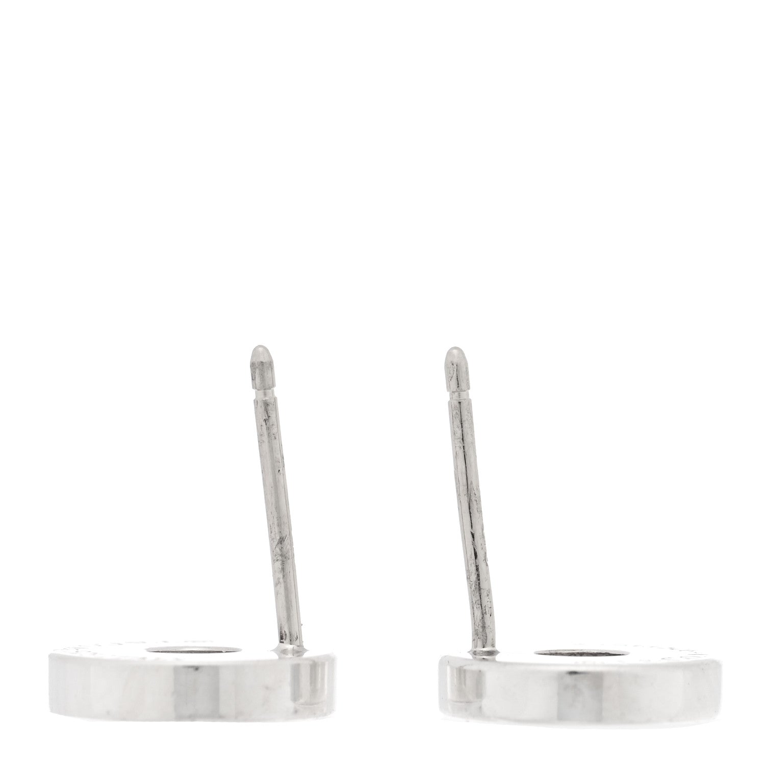 Tiffany Sterling Silver 1837 Circle Earrings 3 of 4