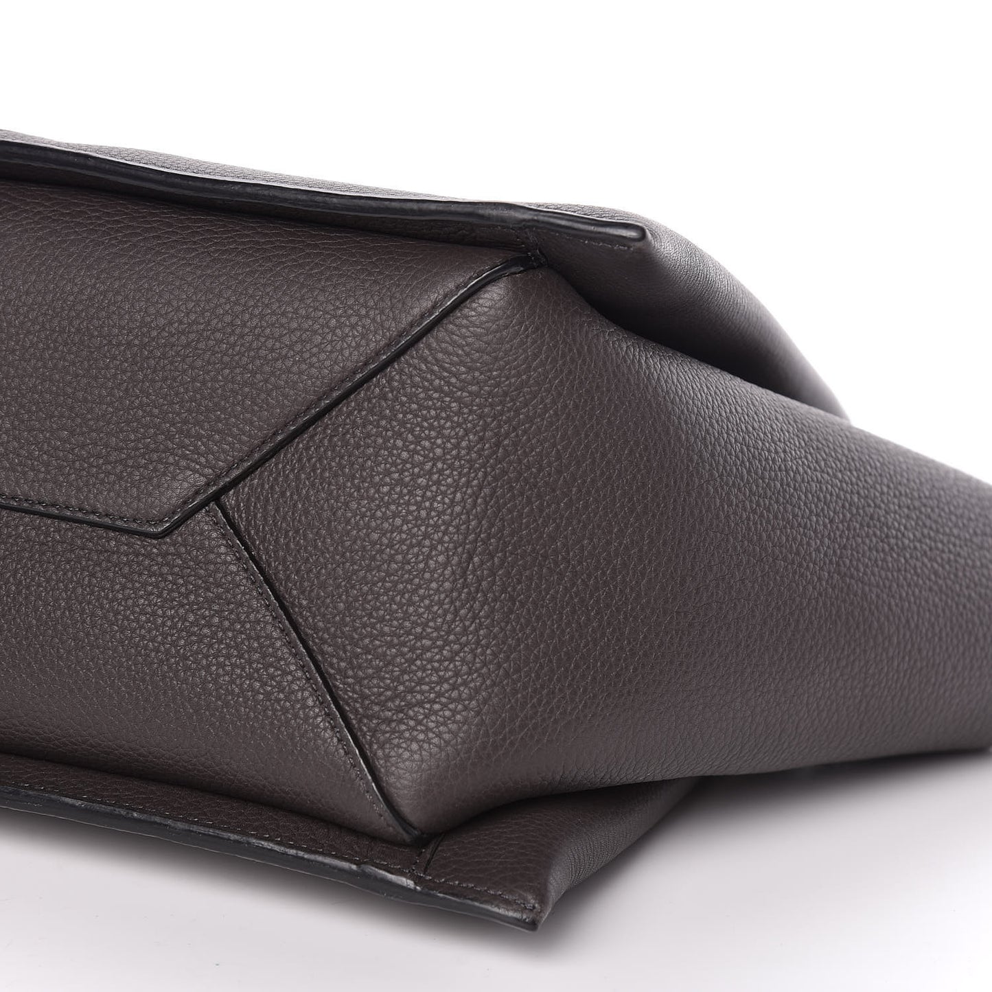 Baby Grained Calfskin Small Tri-Fold Bag Anthracite