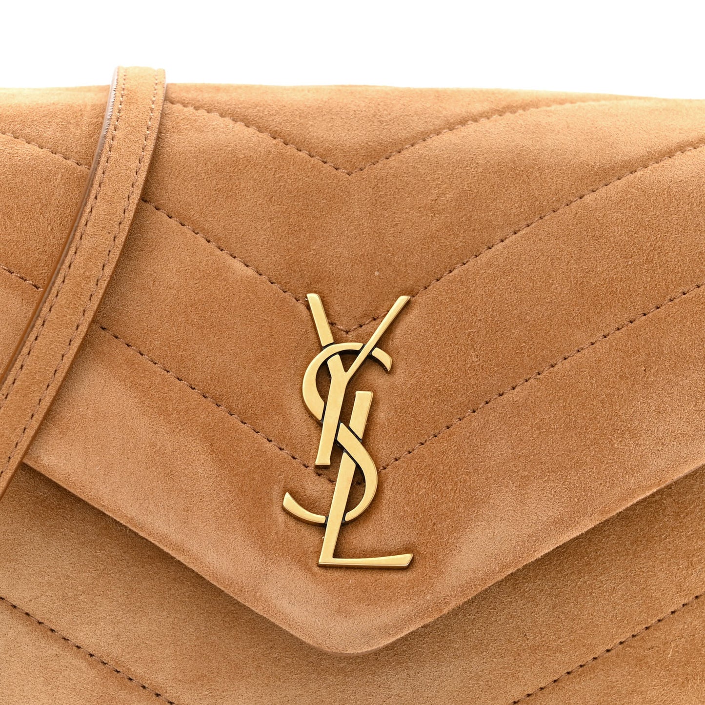 Suede Toy Loulou Shoulder Bag Cinnamon