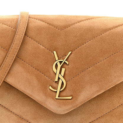 Saint Laurent Suede Toy Loulou Shoulder Bag Cinnamon 8 of 10