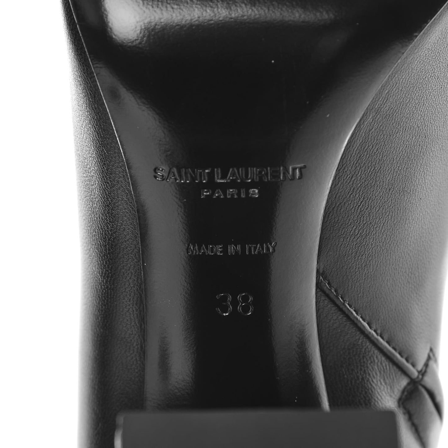 Nappa Vendome Loulou Ankle Zip Boot 38 Black