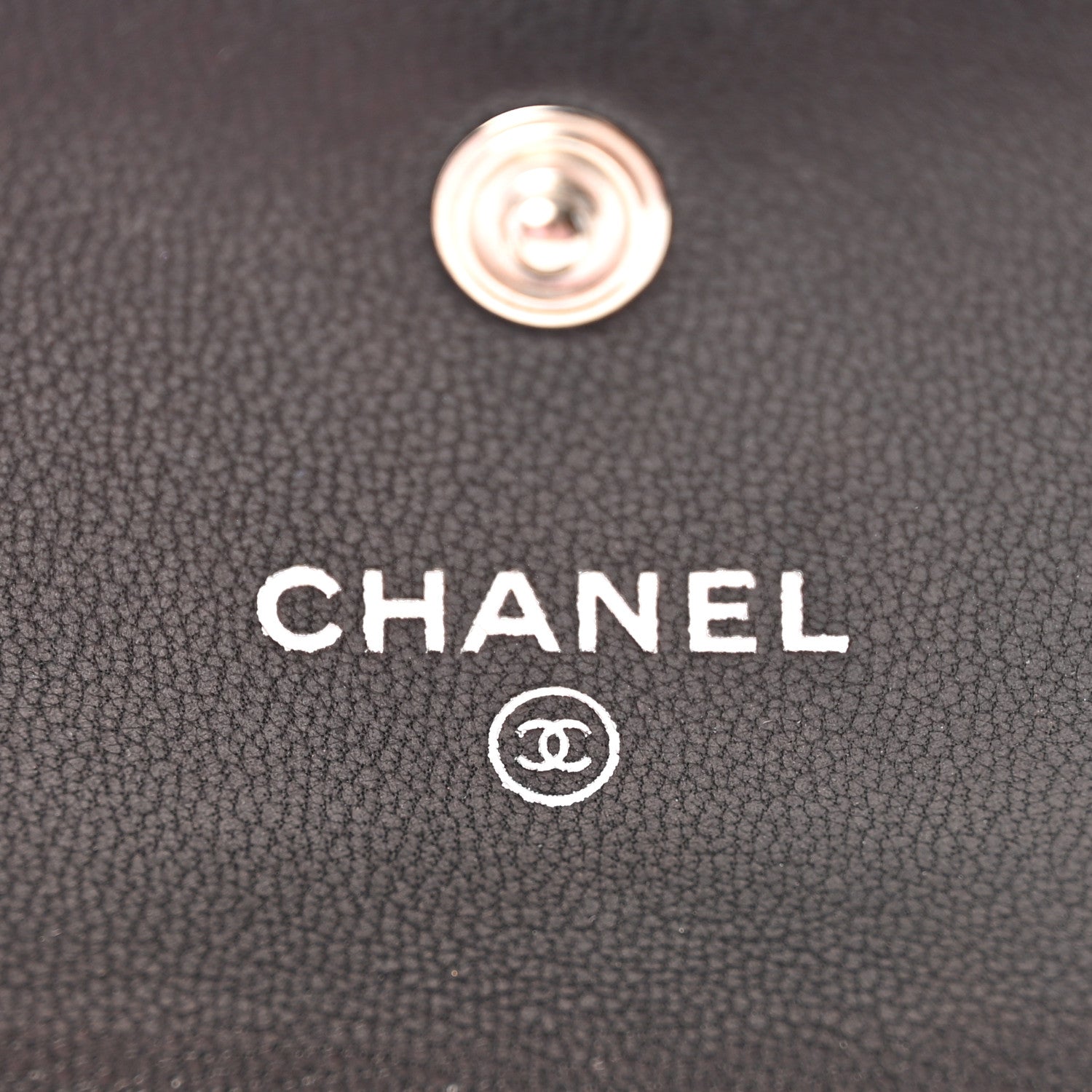 Chanel Lambskin Quilted Card Holder On Chain Black 6 of 11