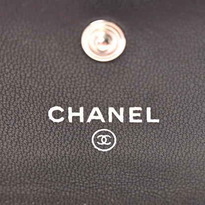 Chanel Lambskin Quilted Card Holder On Chain Black 6 of 11