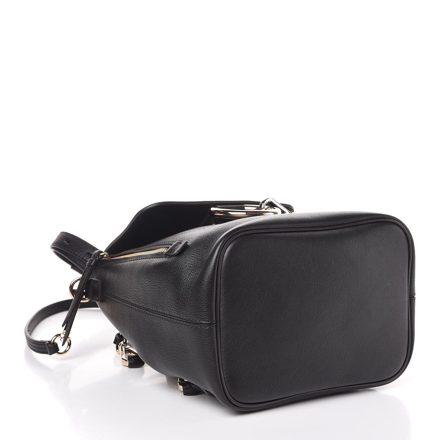 Chloe Suede Calfskin Small Faye Backpack Black 4 of 6