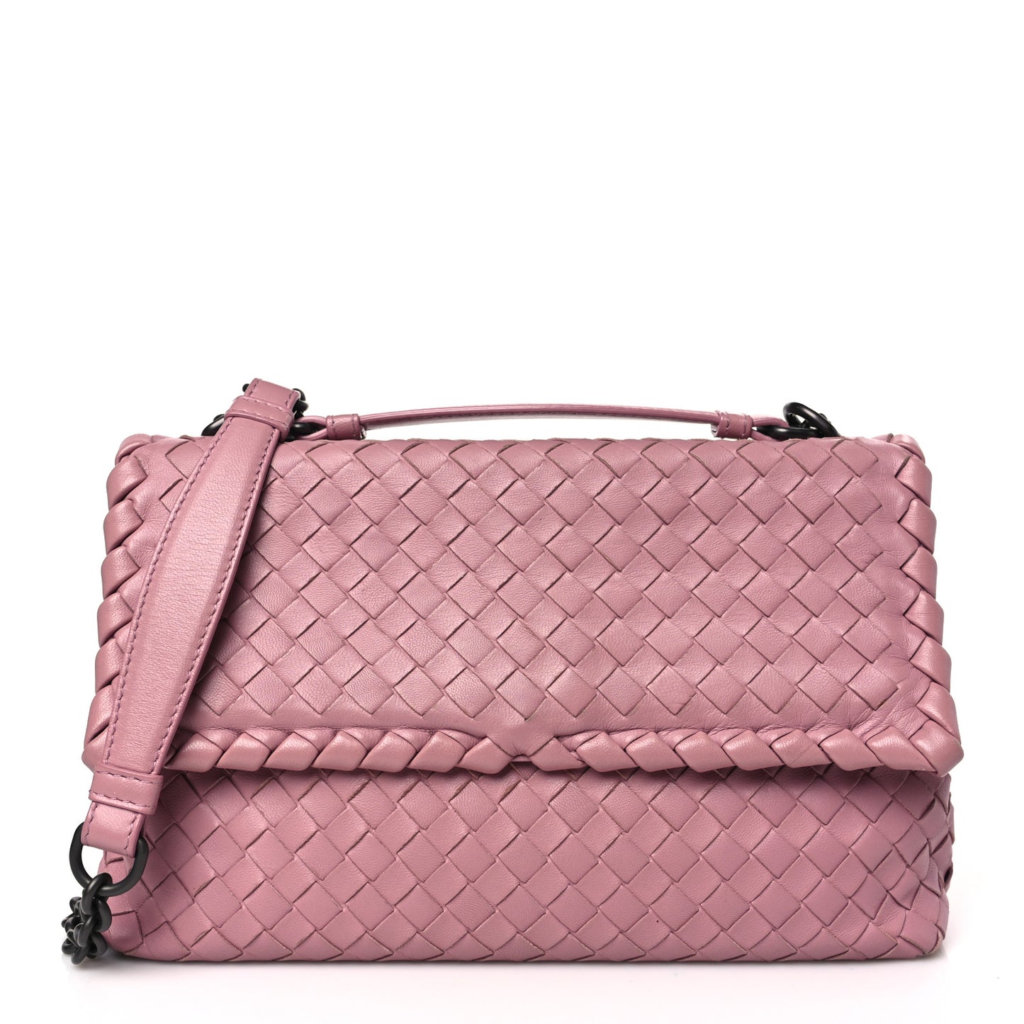 Nappa Intrecciato Small Olimpia Shoulder Bag Watteau