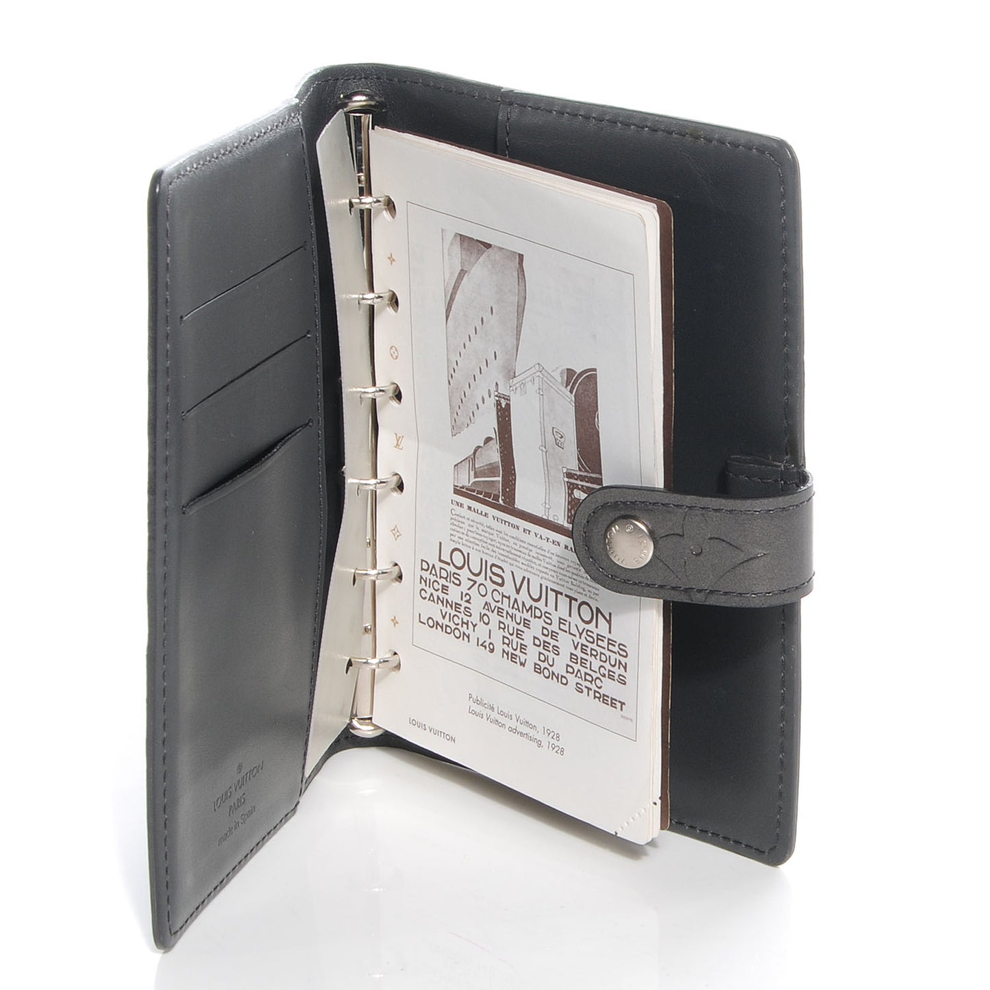Mat Monogram Small Ring Agenda Black