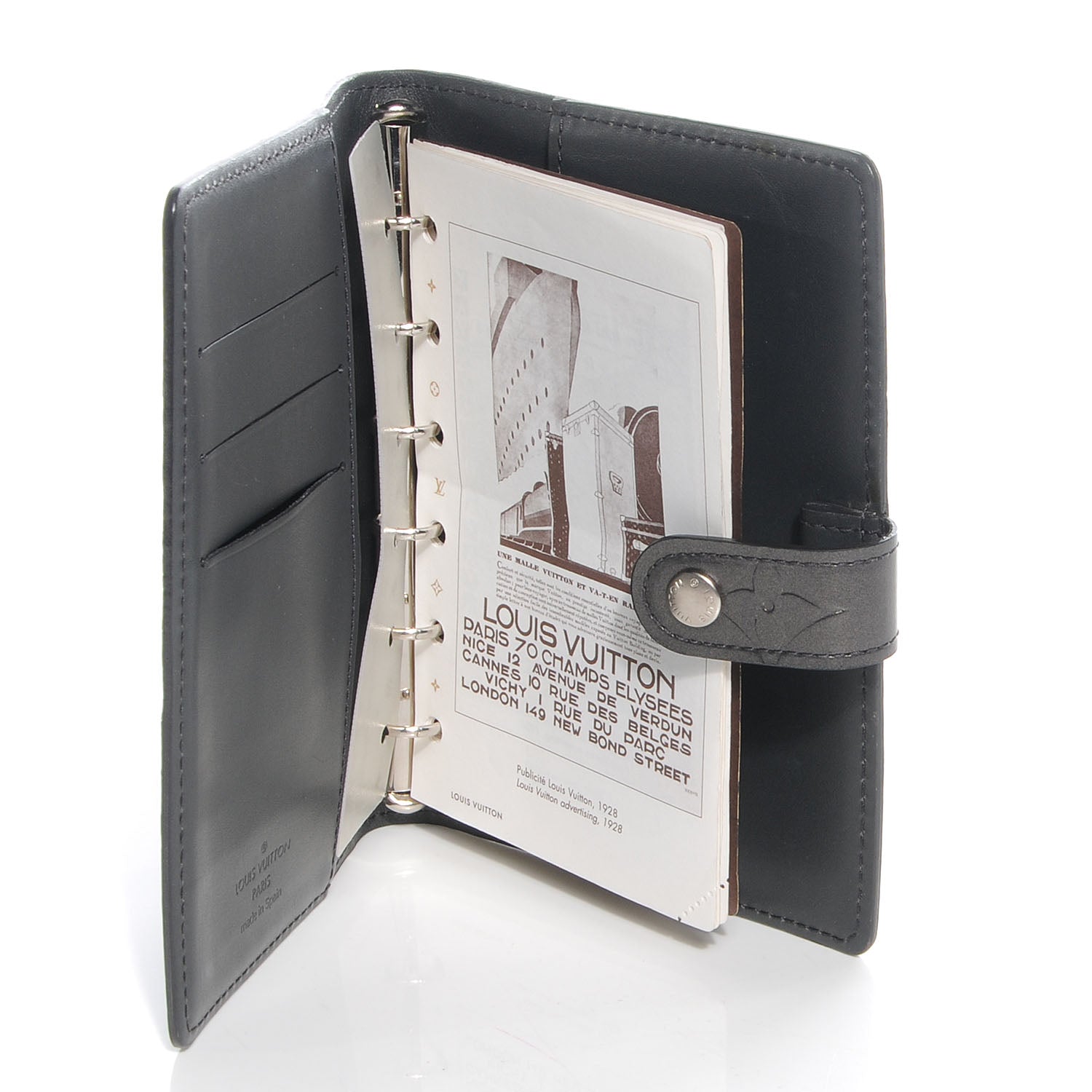 Louis Vuitton Mat Monogram Small Ring Agenda Black 5 of 7