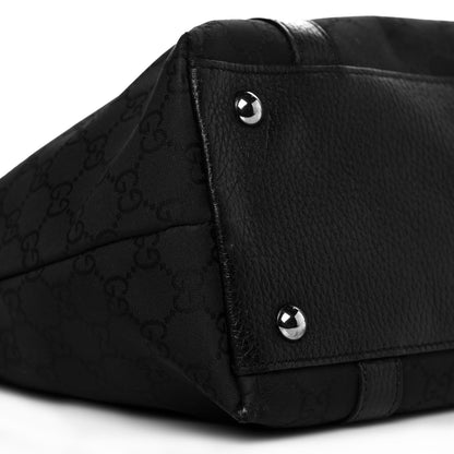 Gucci Nylon Monogram Medium Abbey Tote Black 9 of 13