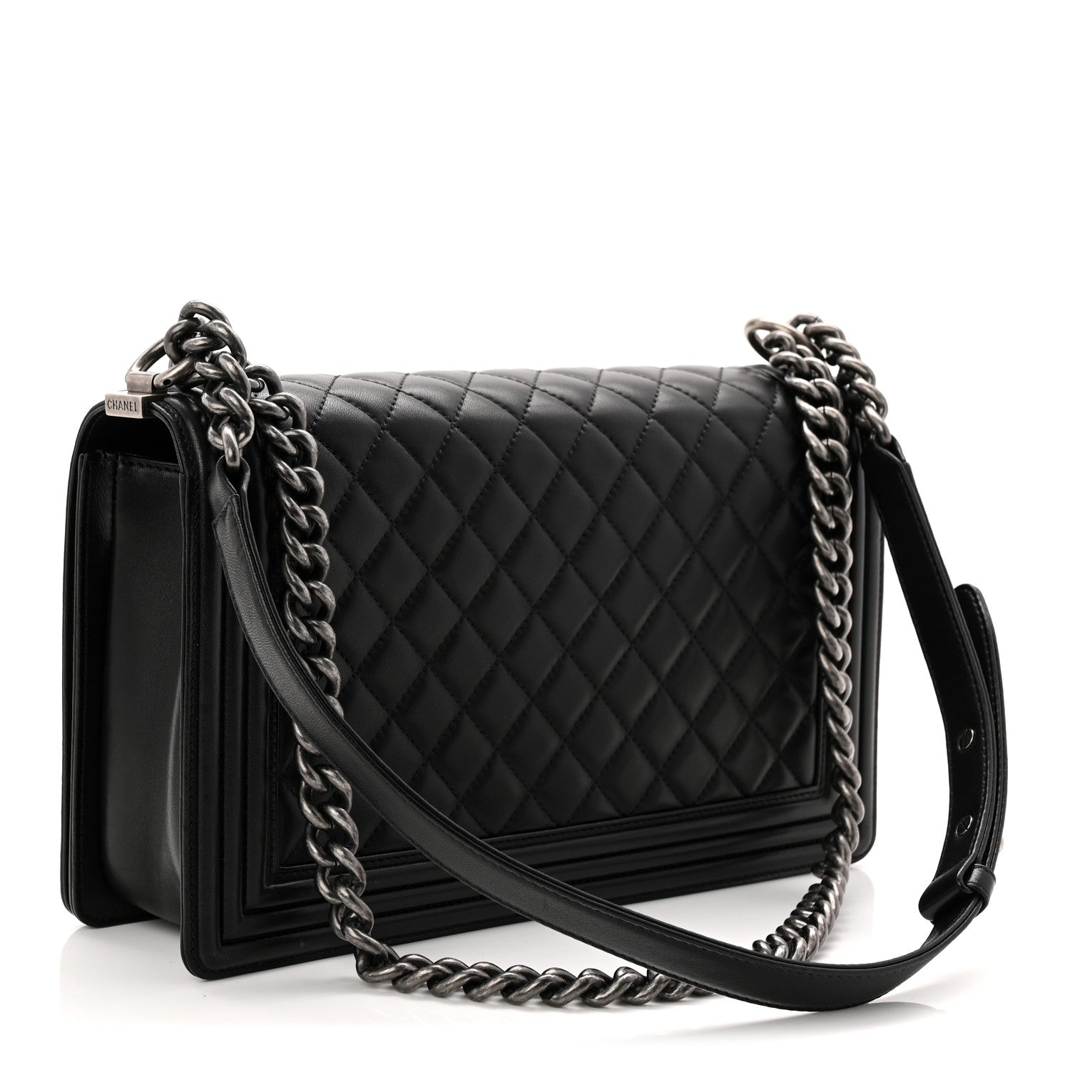 Chanel Lambskin Quilted New Medium Boy Flap Black 3 of 10
