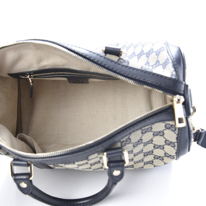 Gucci Monogram Medium Boston Navy 5 of 17