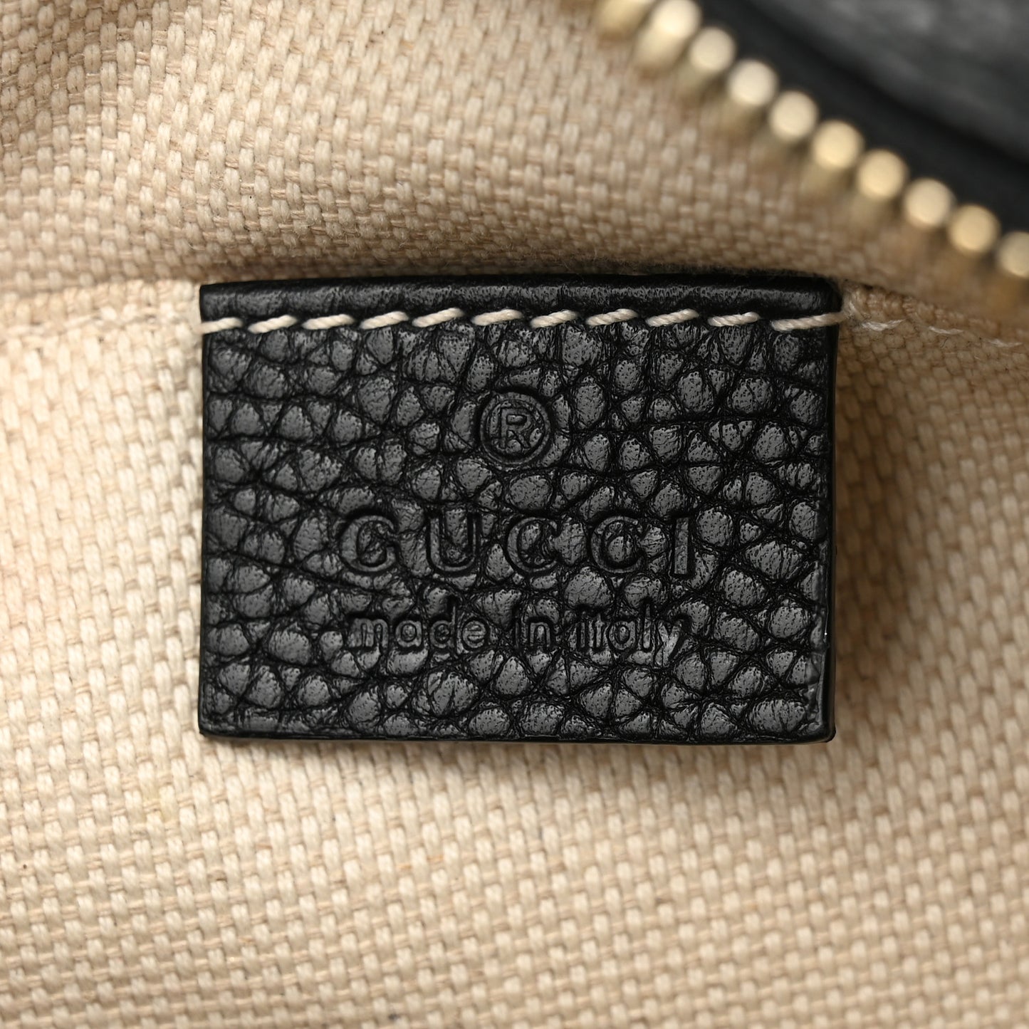 Pebbled Calfskin Small Soho Disco Bag Black