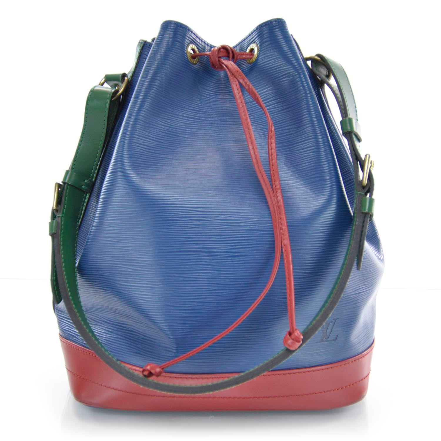 Louis Vuitton Epi Tri-Color Noe Red Blue Green 1 of 12
