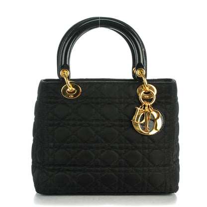 Christian Dior Nylon Cannage Medium Lady Dior Black 1 of 7
