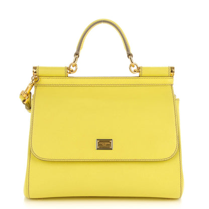 Dolce & Gabbana Dauphine Medium Miss Sicily Satchel Light Yellow 1 of 6