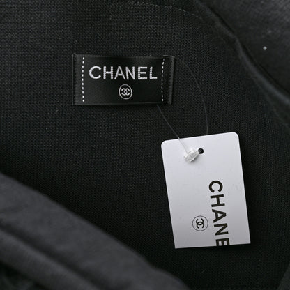 Chanel Terry Cotton CC Beach Tote Towel Set Black 8 of 12