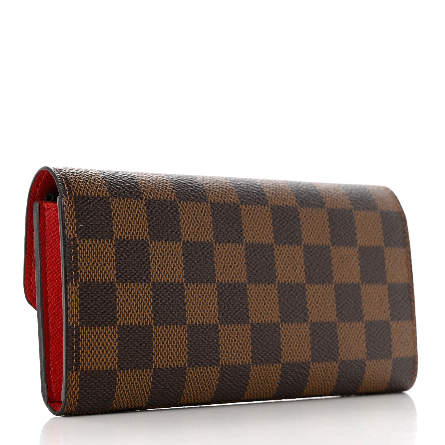 Louis Vuitton Damier Ebene Emilie Wallet Red 3 of 7