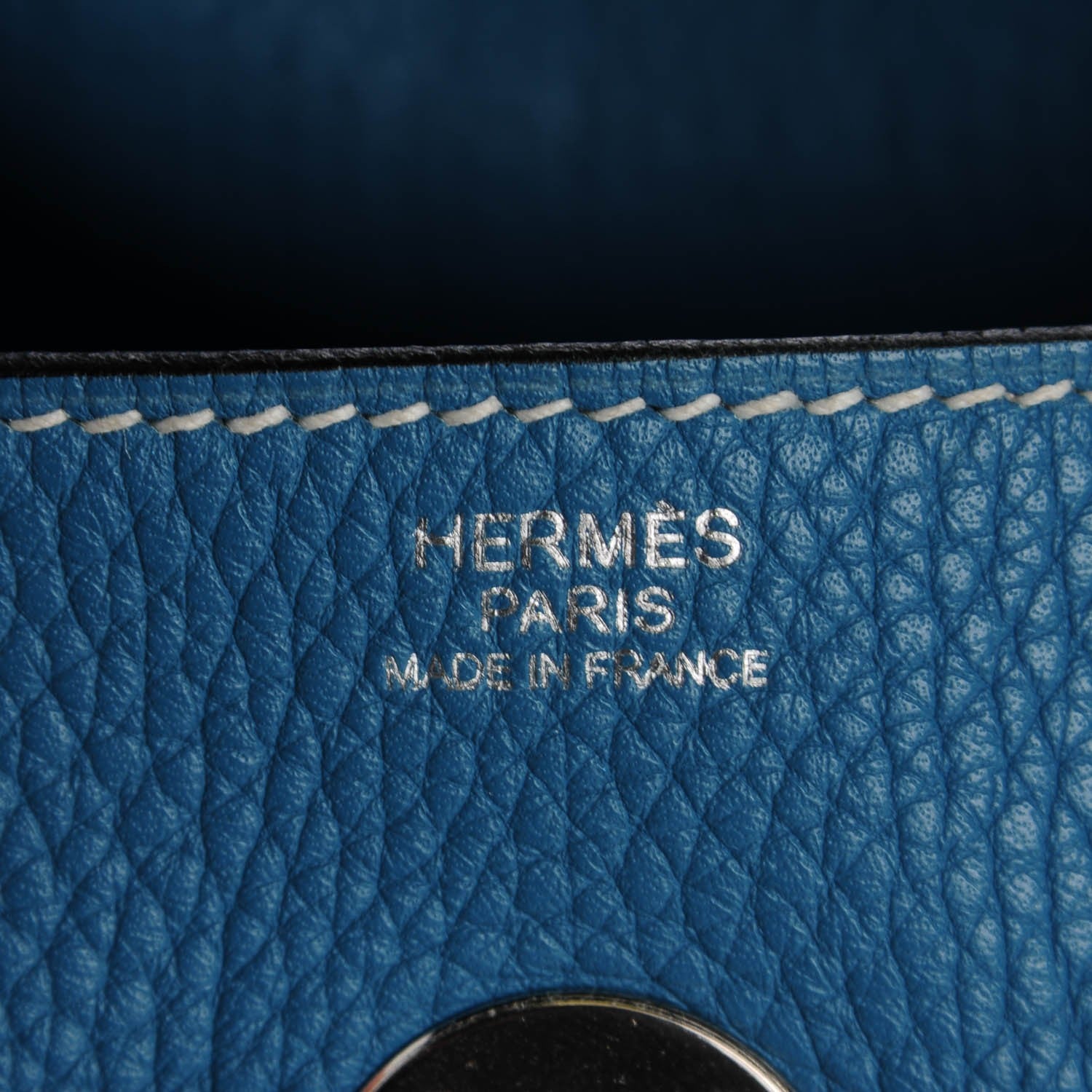 Hermes Taurillon Clemence Lindy 30 Blue Jean 13 of 19
