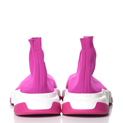Balenciaga Neoprene Knit Womens Speed Sneakers 41 Fuchsia 5 of 8
