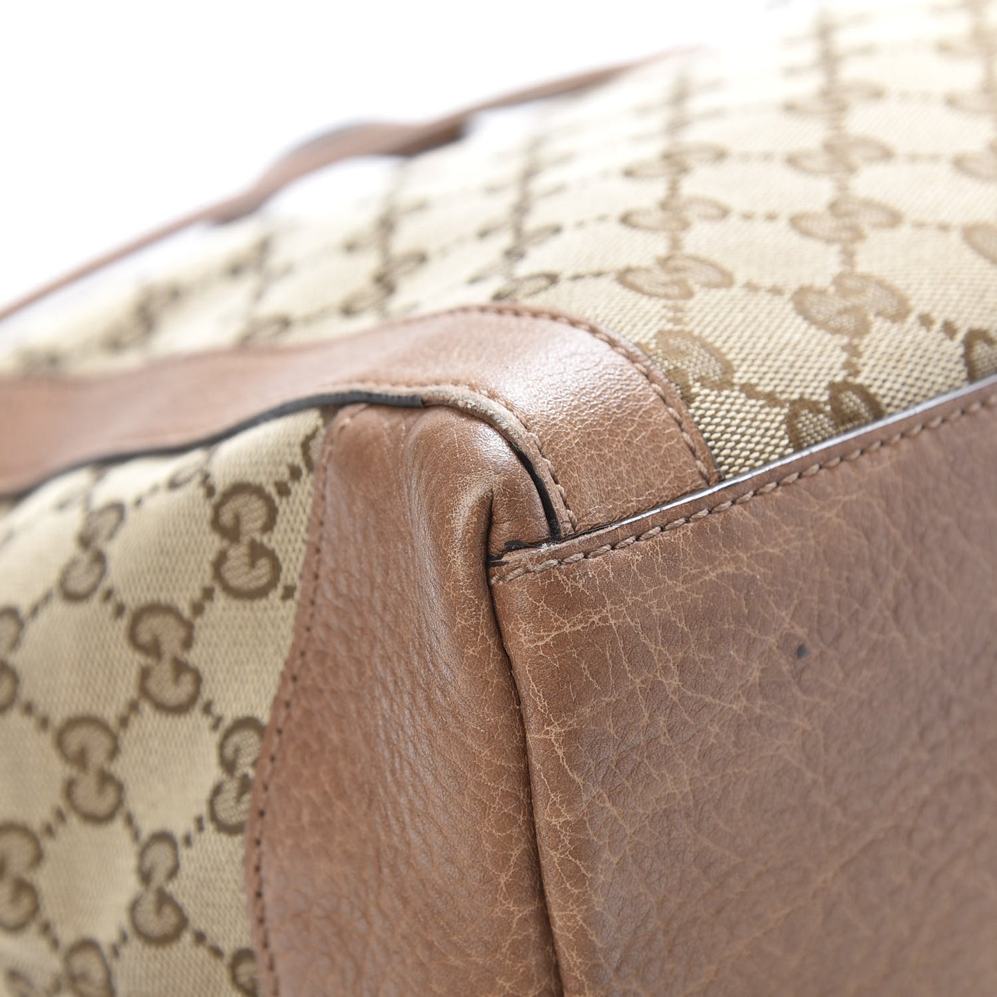 Monogram Old Libeccio Medium Miss GG Top Handle Bag Beige Ebony Light Brown