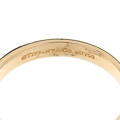 Tiffany 18K Yellow Gold 3mm Classic Wedding Band Ring 55 7.25 4 of 4