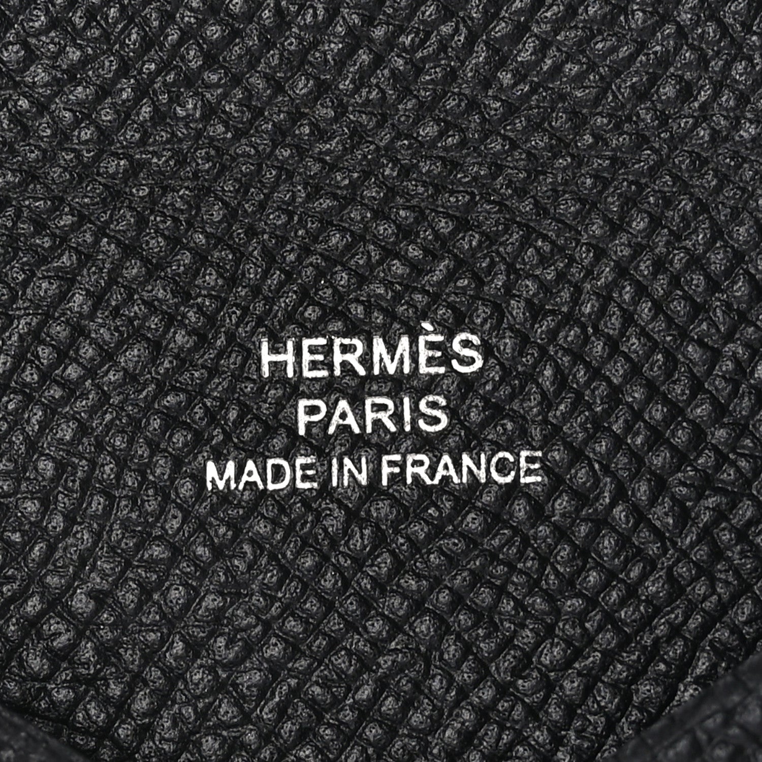 Hermes Epsom Calvi Card Case Black 9 of 10