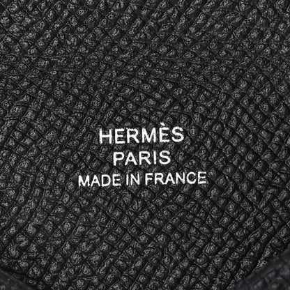 Hermes Epsom Calvi Card Case Black 9 of 10