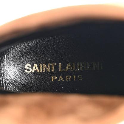 Saint Laurent Suede Liz 85 Wedge Booties 37 Brown 7 of 11