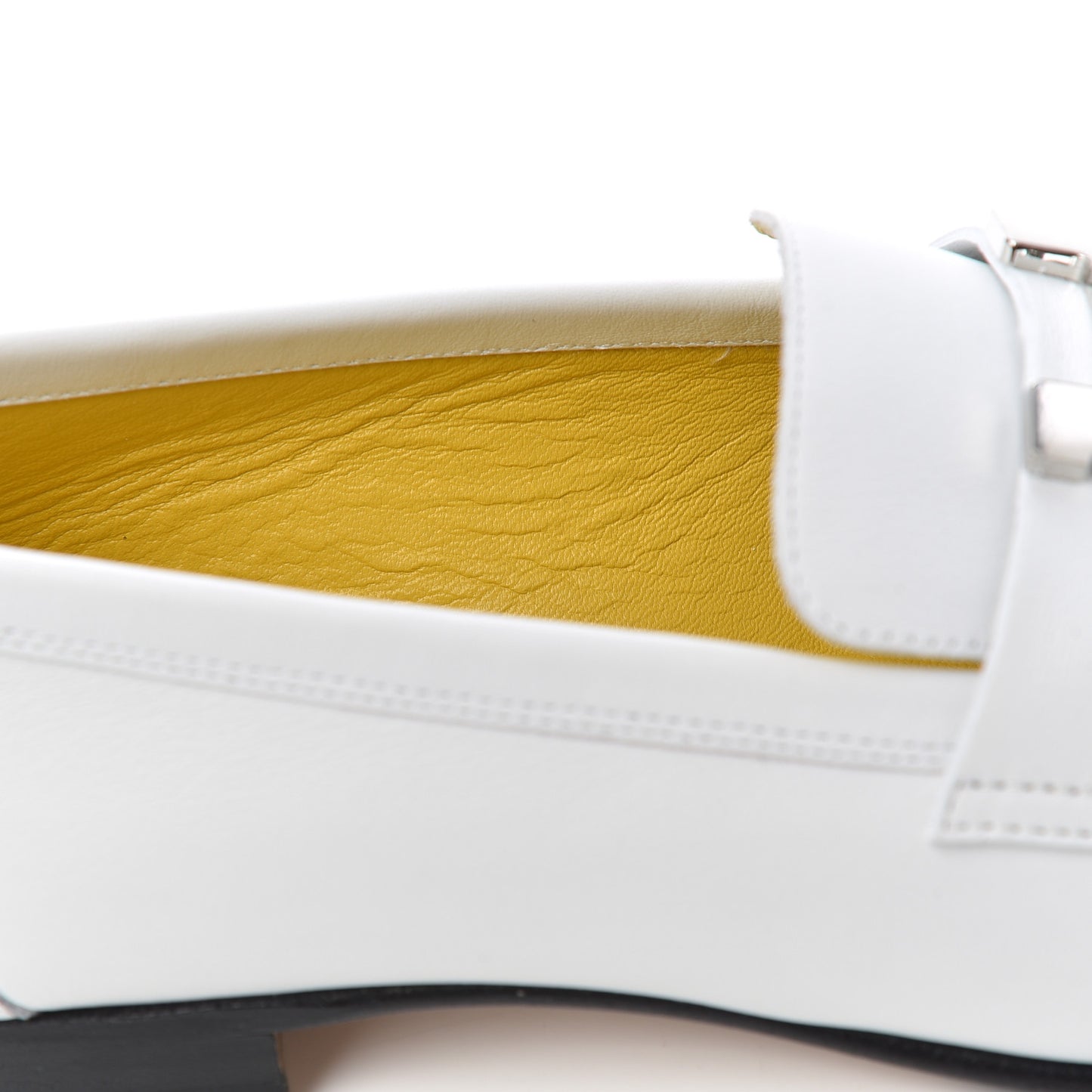 Calfskin Womens Royal Loafers 36.5 White