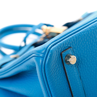 Hermes Togo Birkin 25 Bleu Zanzibar 8 of 13
