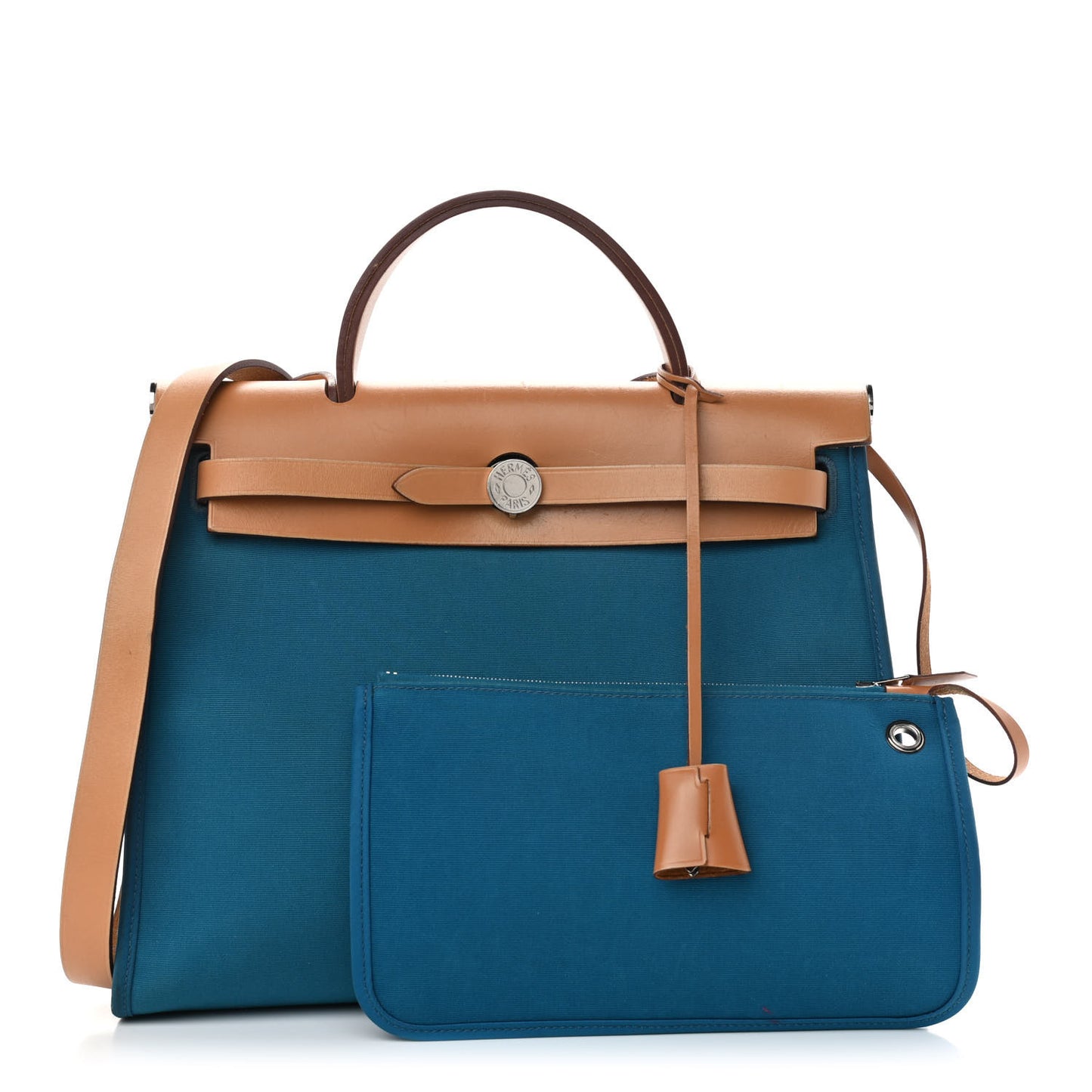Vache Hunter Toile Herbag Zip 31 PM Bleu Natural