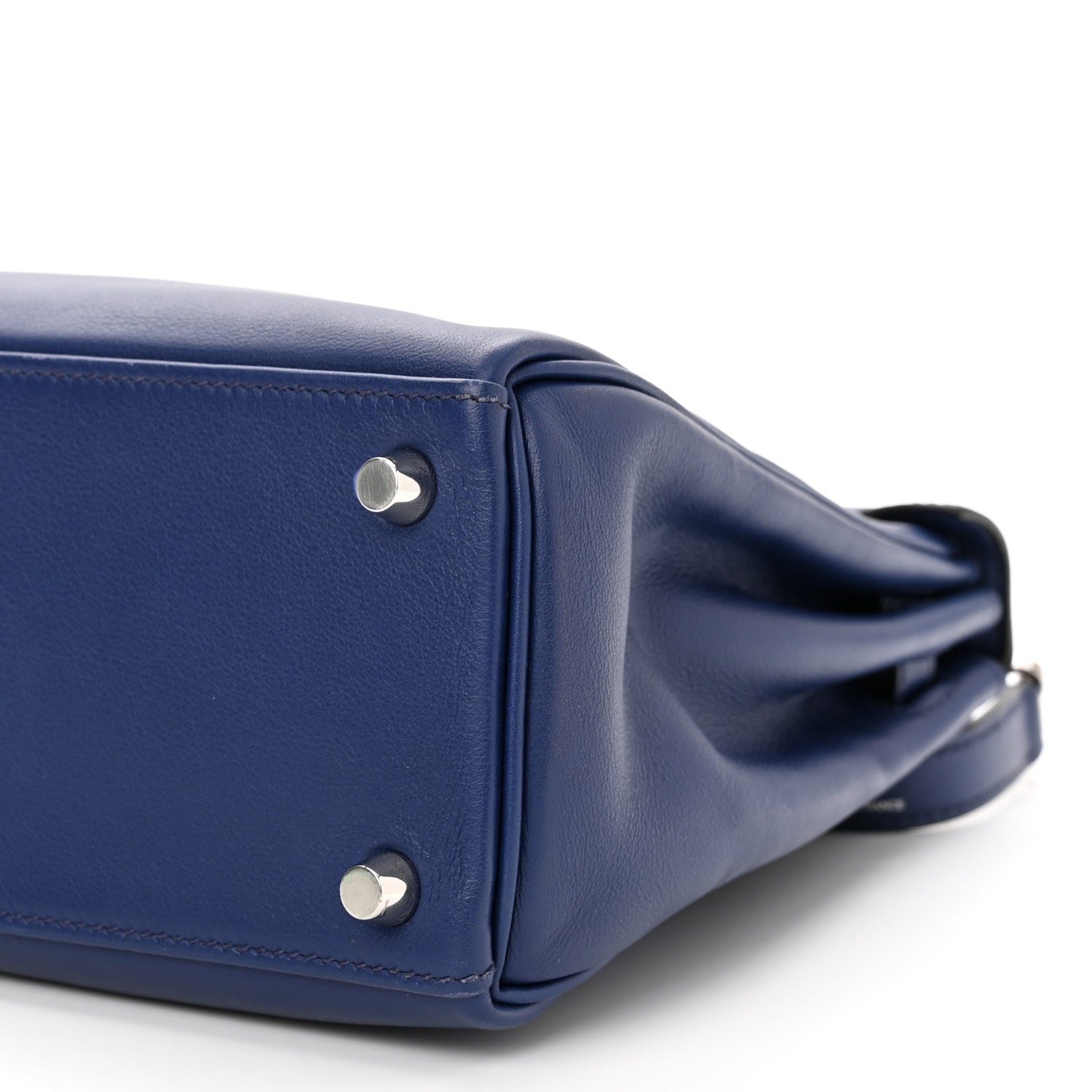 Hermes Swift Kelly Retourne 25 Bleu Saphir 10 of 12