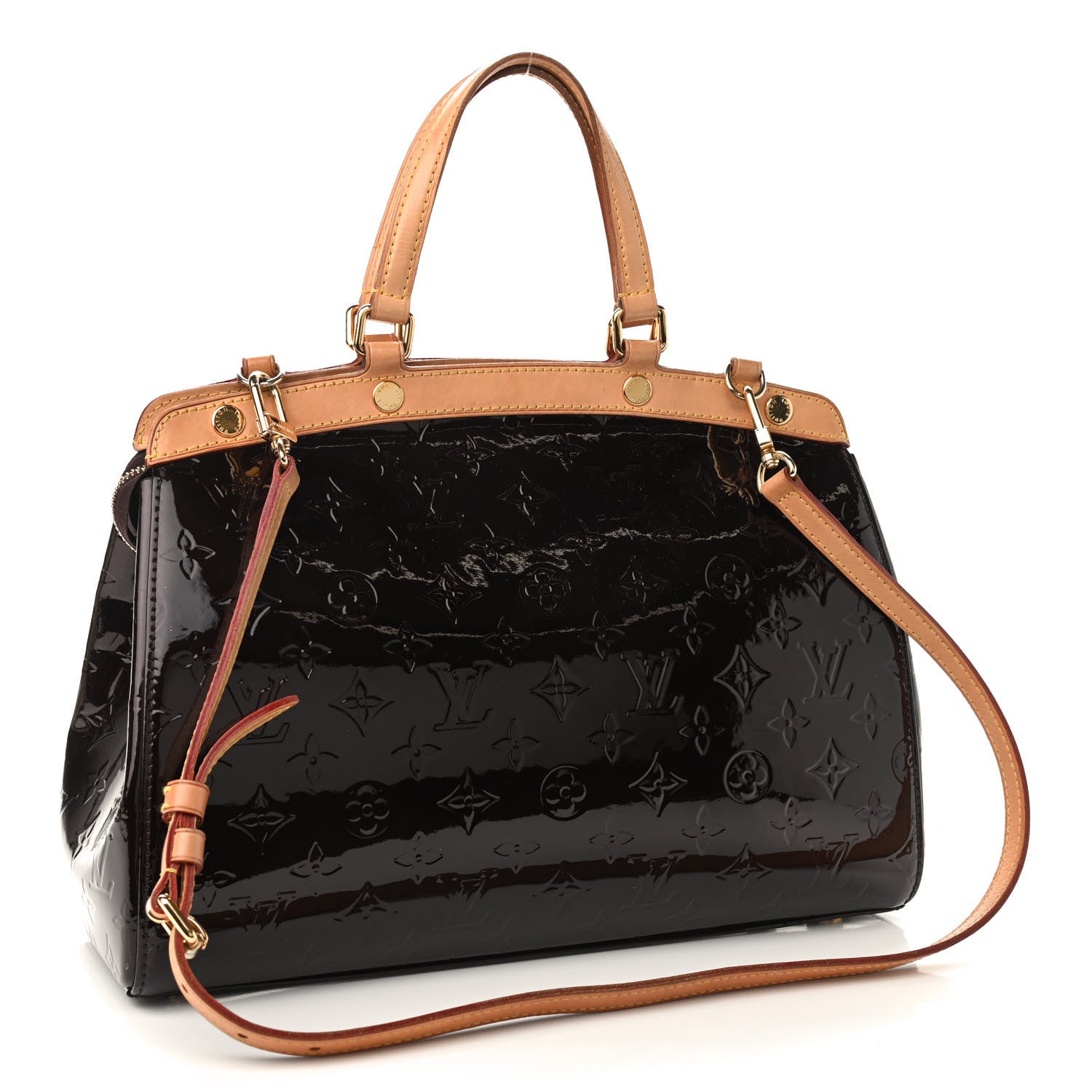 Louis Vuitton Vernis Brea GM Amarante 3 of 9