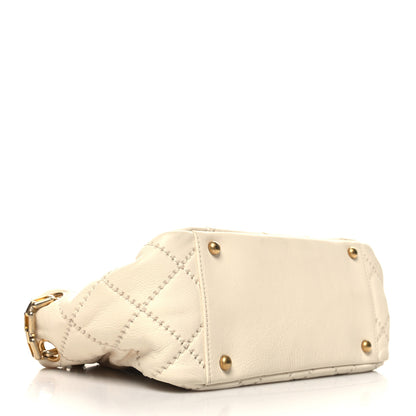 Chanel Calfskin Quilted Retro Chain Flap Beige 4 of 10