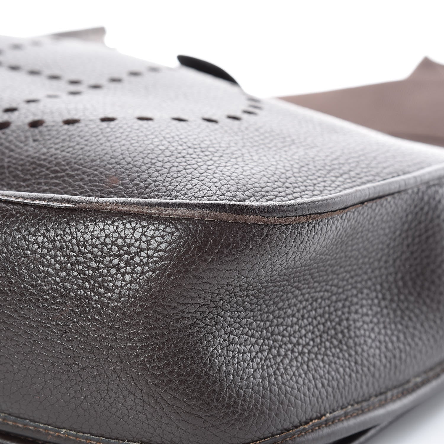 Hermes Taurillon Clemence Evelyne II GM Chocolate 23 of 23
