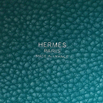 Hermes Taurillon Clemence Picotin Lock 18 PM Bleu Paon 5 of 10