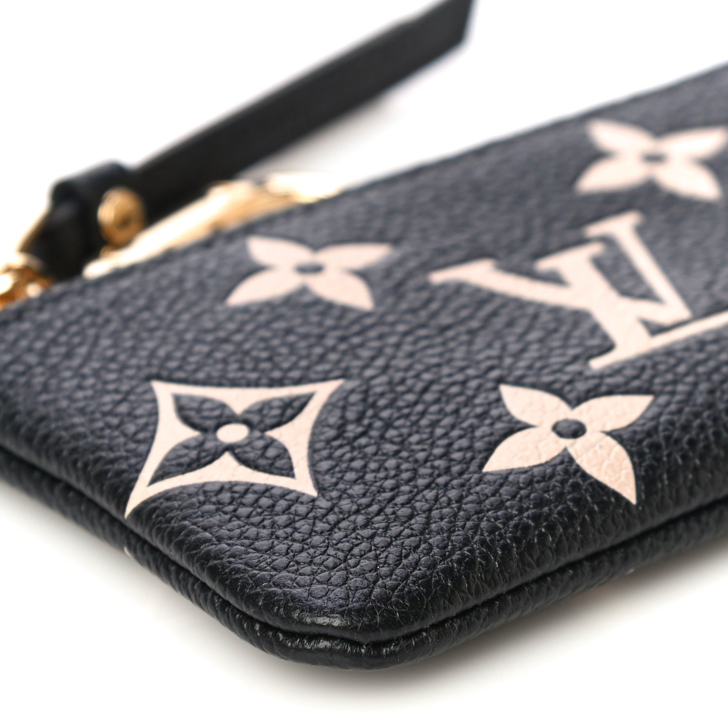 Empreinte Monogram Giant Key Pouch Black Beige