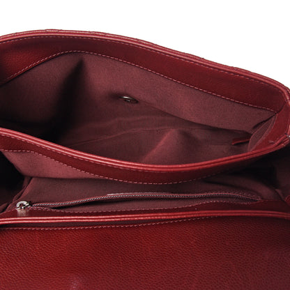 Chanel Caviar Quilted Medium Rock In Rome Single Flap Burgundy 4 of 12