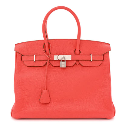 Hermes Togo Birkin 35 Rouge Pivoine 1 of 12