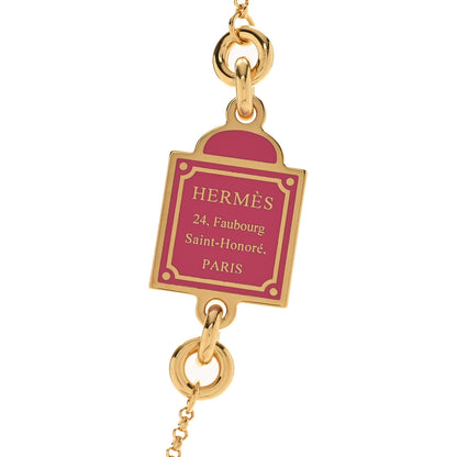 Hermes Metal Enamel Cheval Grand Parade Necklace Casaque 4 of 6