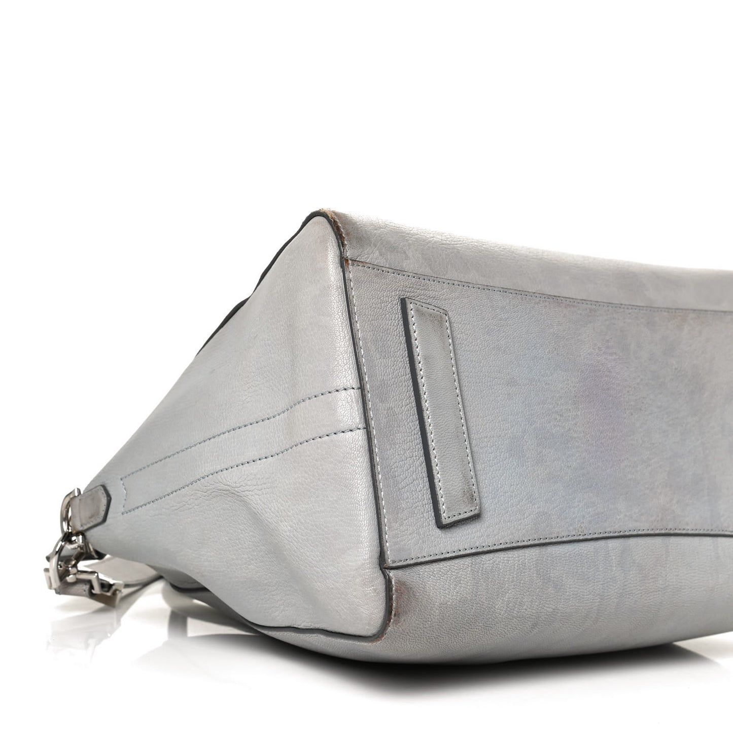 Sugar Goatskin Medium Antigona Pearl Grey