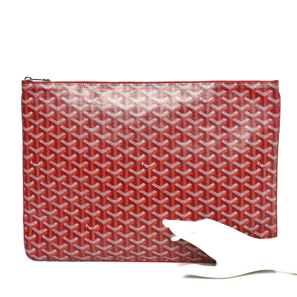 Goyard Goyardine Senat Pochette GM Red 2 of 6