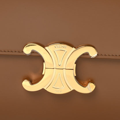 Celine Shiny Calfskin Medium Triomphe Bronze 8 of 10