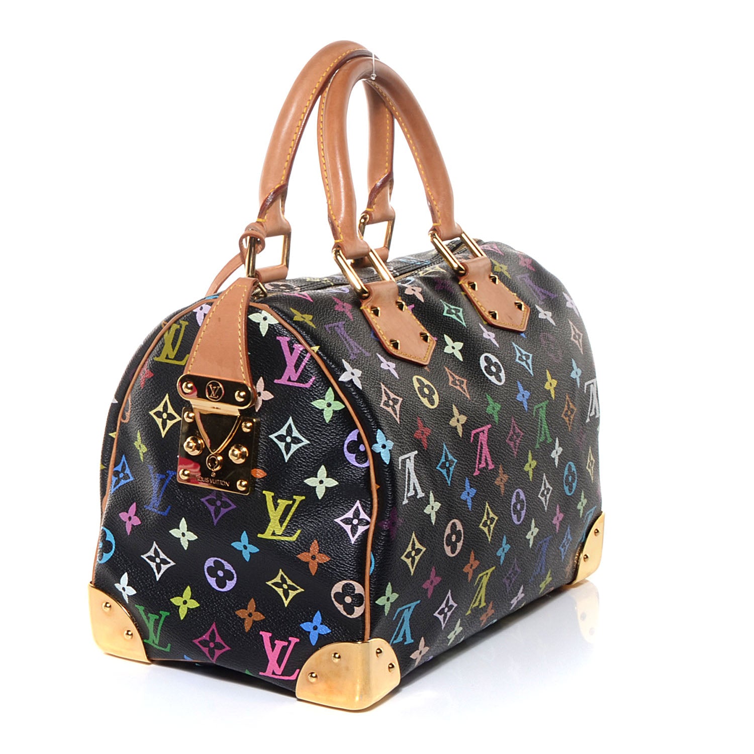 Louis Vuitton Monogram Multicolor Speedy 30 Black 3 of 7