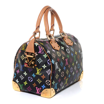 Louis Vuitton Monogram Multicolor Speedy 30 Black 3 of 7